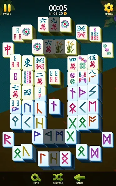 Mahjong Blossom Solitaire  [МОД Все открыто] Screenshot 3