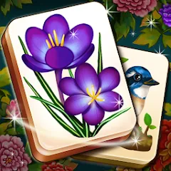 Взлом Mahjong Blossom Solitaire  [МОД Все открыто] - полная версия apk на Андроид