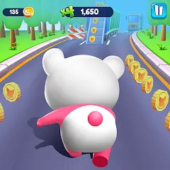 Взлом Piggy Panda Run: Fun Game  [МОД Меню] - стабильная версия apk на Андроид