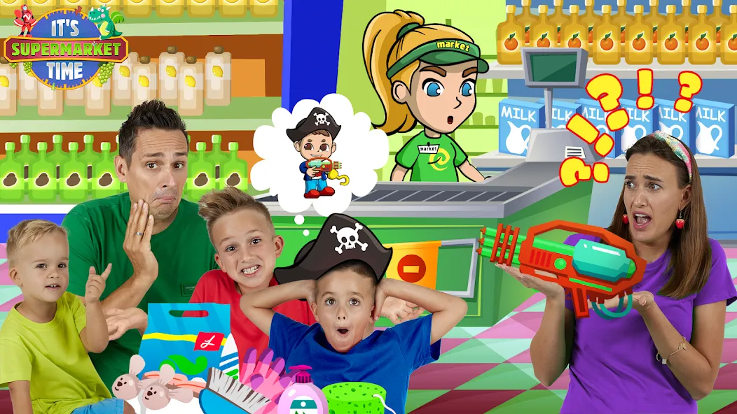 Vlad & Niki Supermarket game  [МОД Menu] Screenshot 4