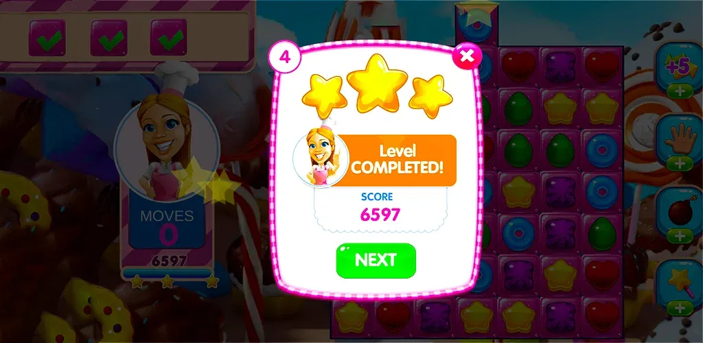 Jelly Kingdom Crush - Match 3  [МОД Все открыто] Screenshot 4