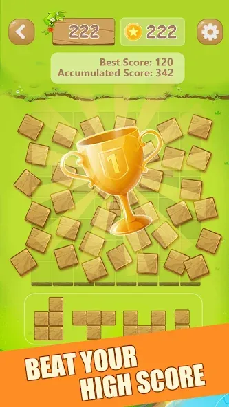 Puzzle Green Blocks (Пазл Зеленые Блоки)  [МОД Unlimited Money] Screenshot 1