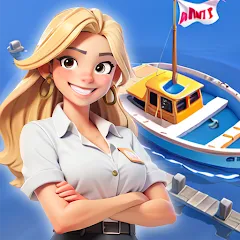 Скачать взлом Idle Seafood Market -Tycoon (Айдл Сифуд Маркет)  [МОД Mega Pack] - последняя версия apk на Андроид