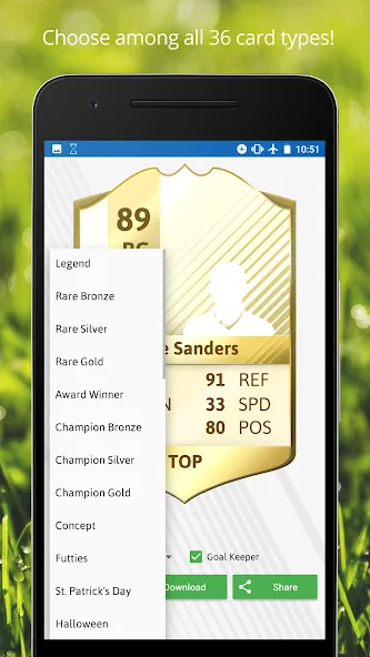 FUT Card Creator 23 (ФУТ Кард Криэйтор 23)  [МОД Все открыто] Screenshot 4