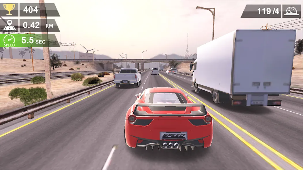 Racing Traffic Car Speed  [МОД Бесконечные деньги] Screenshot 3