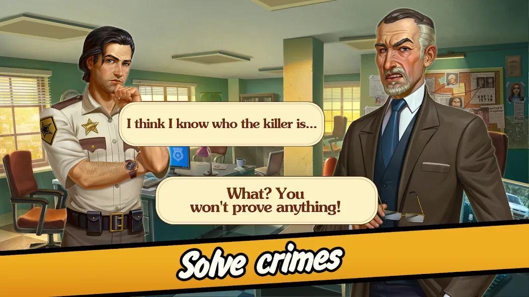 Solitaire Crime Stories  [МОД Все открыто] Screenshot 4