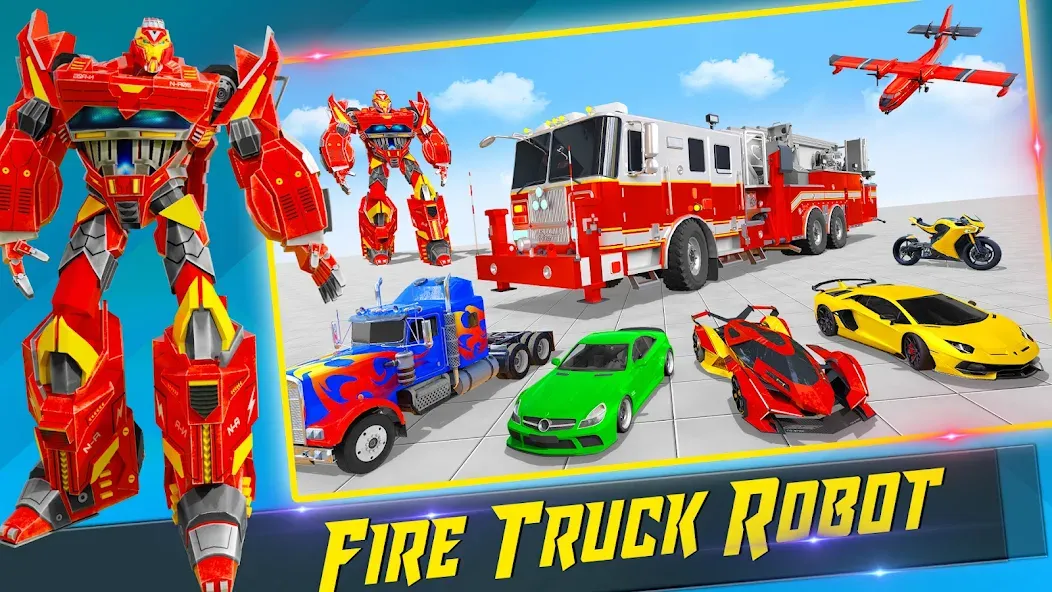 Fire Truck Robot Car Game  [МОД Меню] Screenshot 4