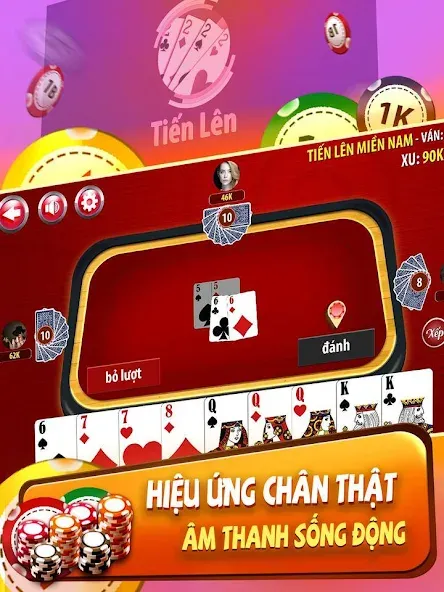 Tiến Lên Miền Nam - Tien Len  [МОД Много монет] Screenshot 4