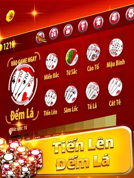 Tiến Lên Đếm Lá - Tien Len  [МОД Mega Pack] Screenshot 1