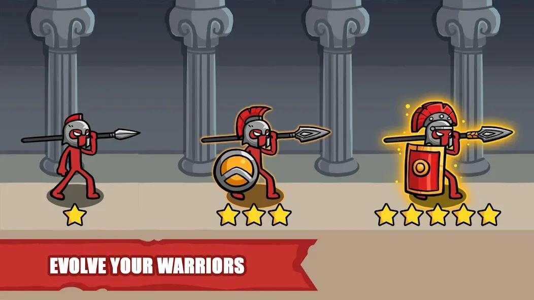 Stick Battle: War of Legions (Стик битва)  [МОД Бесконечные деньги] Screenshot 3