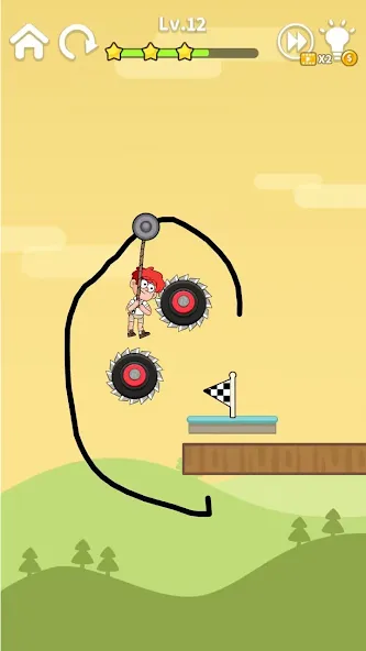 Zipline Rescue: Physics Game (Зиплайн Рескью)  [МОД Все открыто] Screenshot 2