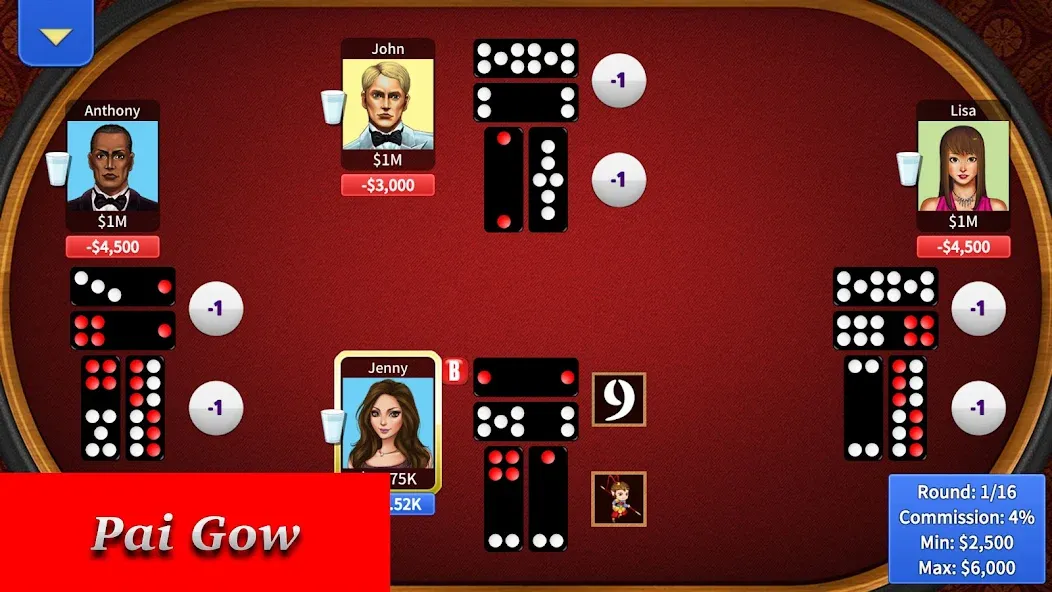 Pai Gow Online - KK Paigow 2 (Пай Гоу Онлайн)  [МОД Много монет] Screenshot 4