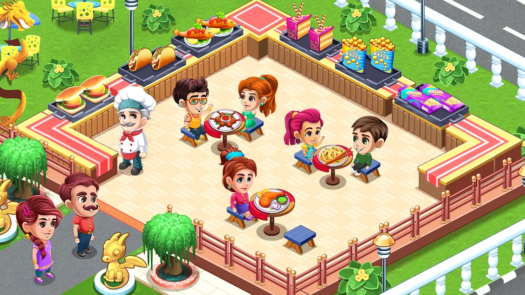 Cooking Restaurant Kitchen (Кукинг Ресторан Китчен)  [МОД Бесконечные монеты] Screenshot 4