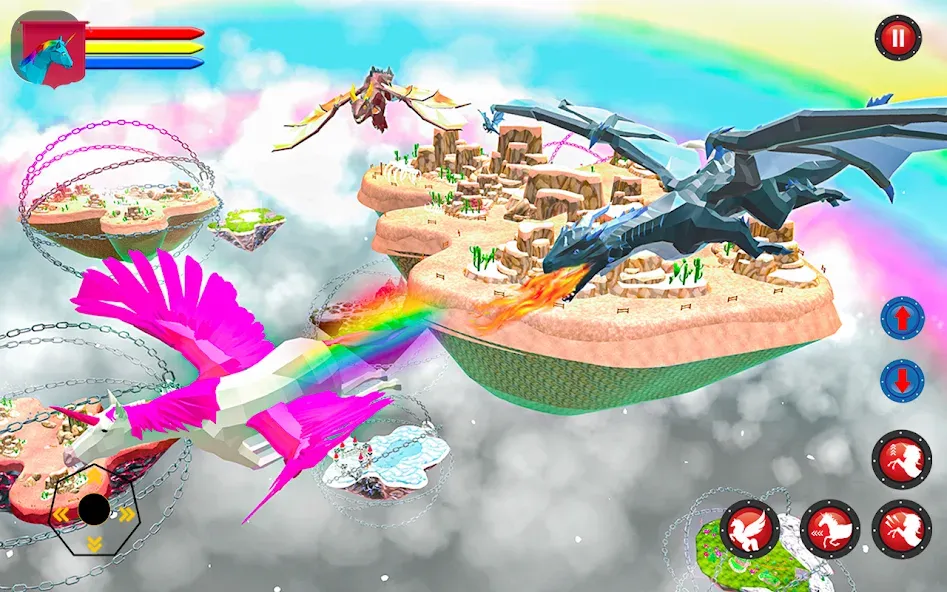 Flying Unicorn Pegasus Games  [МОД Unlocked] Screenshot 1