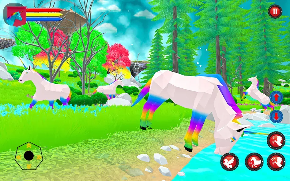 Flying Unicorn Pegasus Games  [МОД Unlocked] Screenshot 2