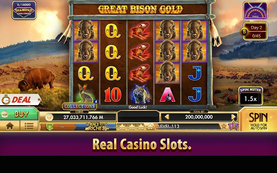 Black Diamond Casino Slots (СЛОТЫ)  [МОД Menu] Screenshot 3