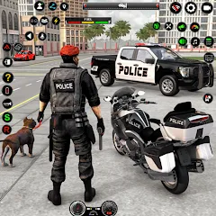 Взлом US Police Car Parking - King  [МОД Unlimited Money] - стабильная версия apk на Андроид