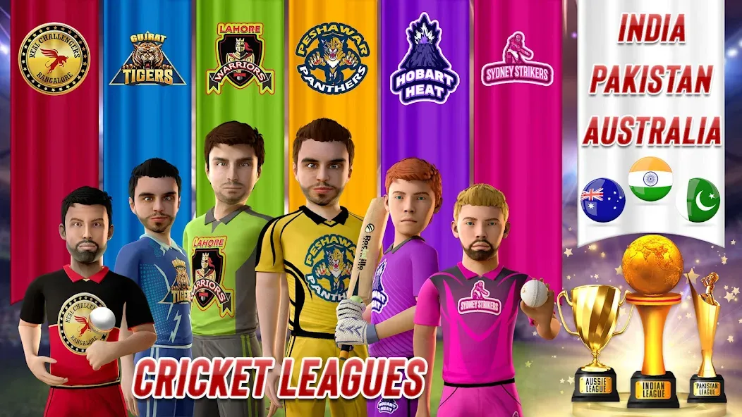 RVG Real World Cricket Game 3D (РВГ Реальная Мировая Крикетная Игра 3D)  [МОД Много монет] Screenshot 5