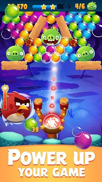 Angry Birds POP Bubble Shooter (Энгри Брдс ПОП Бабл Шутер)  [МОД Все открыто] Screenshot 4