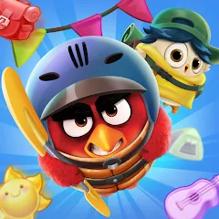 Скачать взломанную Angry Birds Match 3 (Энгри Бердс Матч 3)  [МОД Много денег] - полная версия apk на Андроид