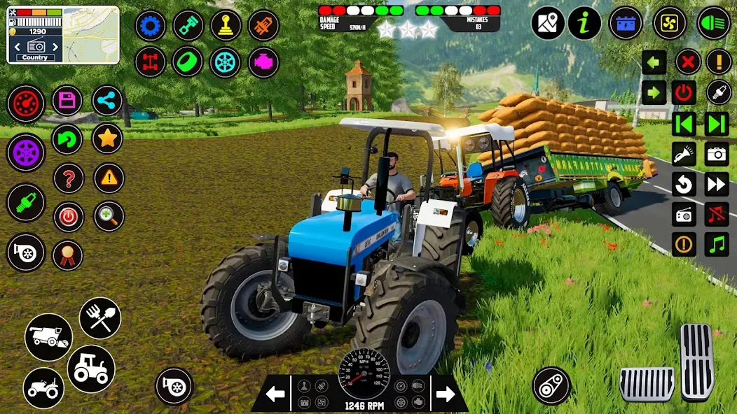 Indian Tractor Farming Games  [МОД Много монет] Screenshot 4