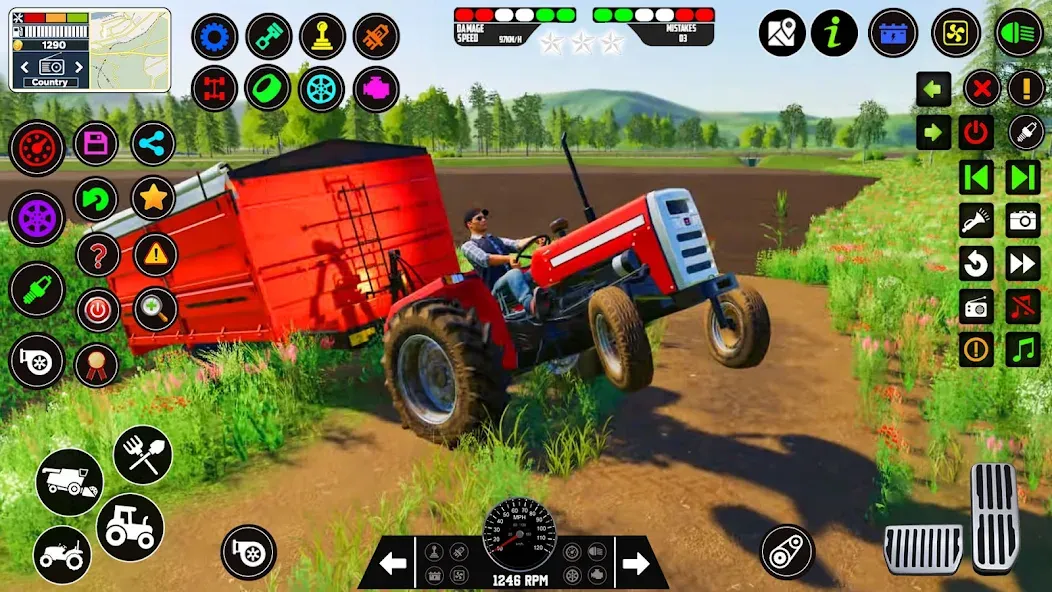 Indian Tractor Farming Games  [МОД Много монет] Screenshot 5