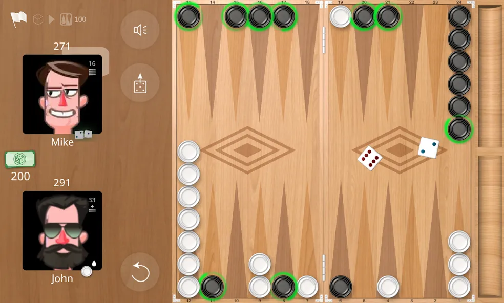 Backgammon Online  [МОД Бесконечные монеты] Screenshot 3