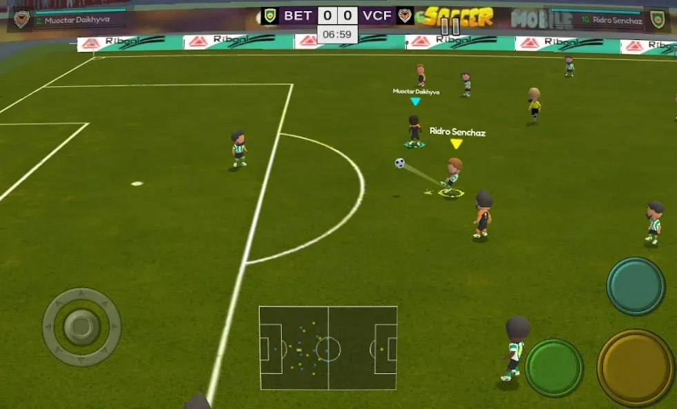 Super Arcade Soccer Mobile (упер Аркадный Футбол Мобильный)  [МОД Все открыто] Screenshot 1