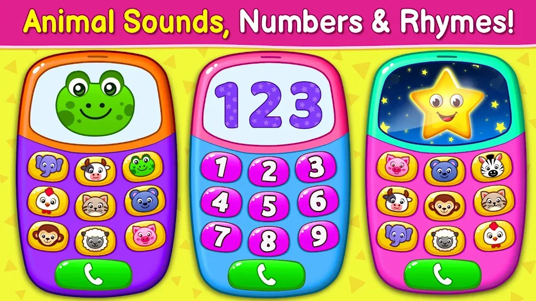 Baby Games: Piano & Baby Phone (Бейби Геймс)  [МОД Бесконечные монеты] Screenshot 1