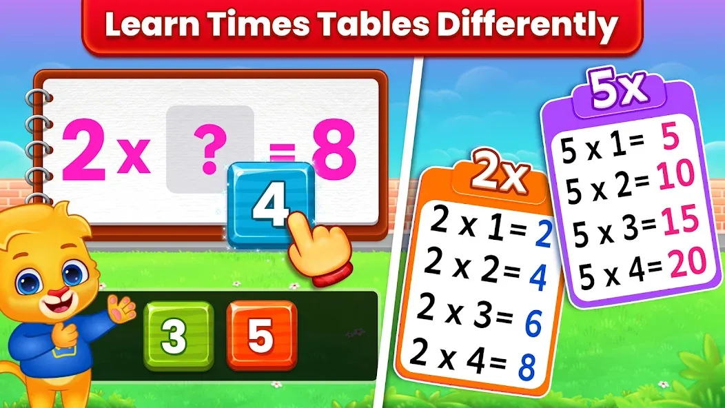 Kids Multiplication Math Games  [МОД Много монет] Screenshot 2