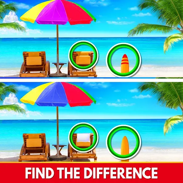 Find The Differences - Spot it  [МОД Бесконечные монеты] Screenshot 1