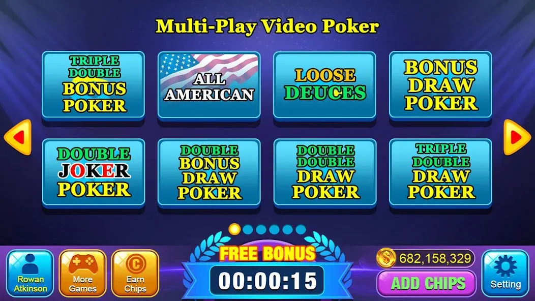 Video Poker Games - Multi Hand (Видео покер игры)  [МОД Mega Pack] Screenshot 2