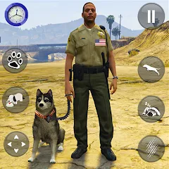 Взломанная Toby Police Dog Sim: Dogs Game  [МОД Много денег] - стабильная версия apk на Андроид