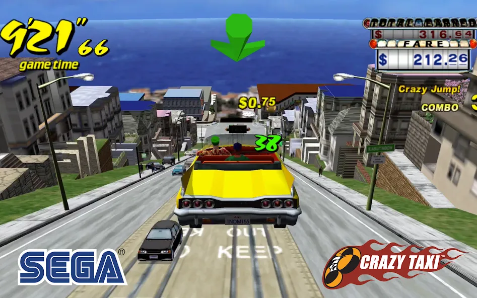 Crazy Taxi Classic (Крейзи Такси Классик)  [МОД Unlimited Money] Screenshot 4