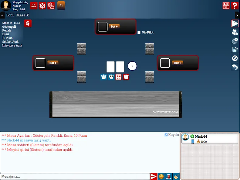 SevgiOkey.Com - Okey Oyna  [МОД Бесконечные деньги] Screenshot 5