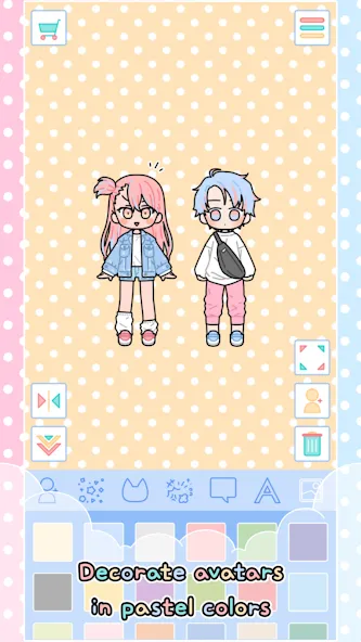 Pastel Friends : Dress Up Game  [МОД Много монет] Screenshot 2