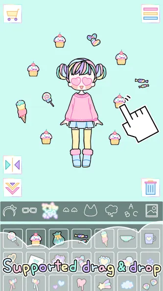 Pastel Girl : Dress Up Game  [МОД Много монет] Screenshot 3