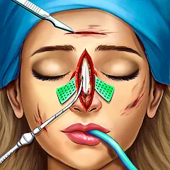 Взломанная Surgery Simulator Doctor Game  [МОД Mega Pack] - последняя версия apk на Андроид