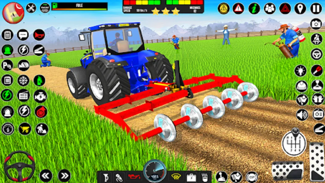 Indian Tractor Driving Game 3D (Фарминг Геймс)  [МОД Все открыто] Screenshot 2