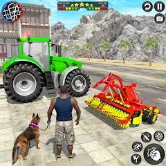 Взломанная Indian Tractor Driving Game 3D (Фарминг Геймс)  [МОД Все открыто] - стабильная версия apk на Андроид