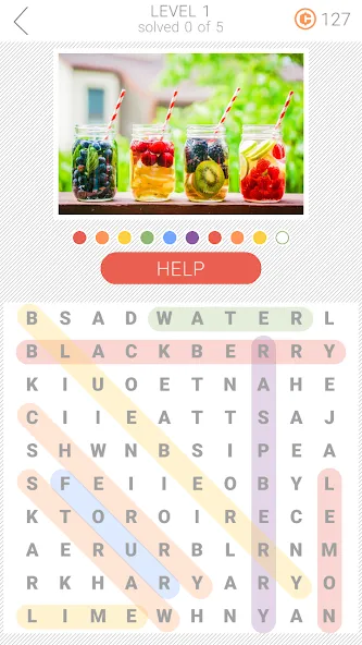 10x10 Word Search (десять на десять)  [МОД Много монет] Screenshot 1