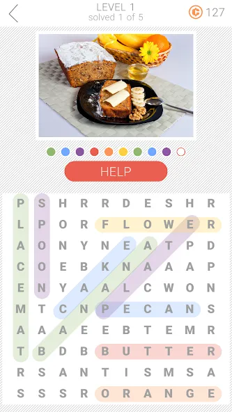 10x10 Word Search (десять на десять)  [МОД Много монет] Screenshot 3