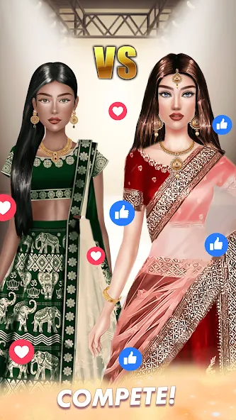 Makeup, Fashion Dress up Games  [МОД Много монет] Screenshot 2