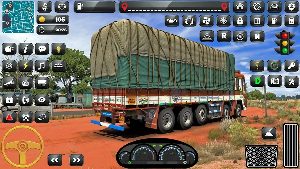 Indian Truck Driver Simulator  [МОД Много монет] Screenshot 2