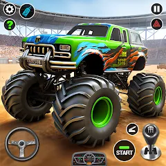 Взлом 4x4 Monster Truck Racing Games (Монстр Трак Гонки игры)  [МОД Много денег] - последняя версия apk на Андроид