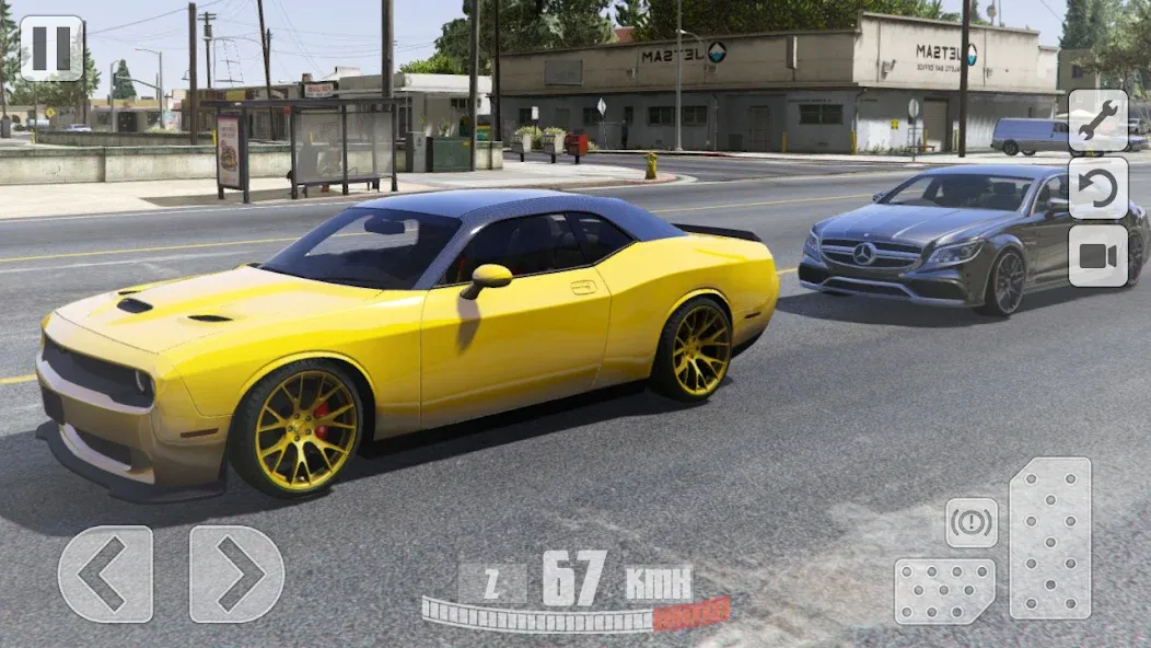 Simulator Dodge Demon Parking (Симулятор парковки  )  [МОД Бесконечные деньги] Screenshot 4