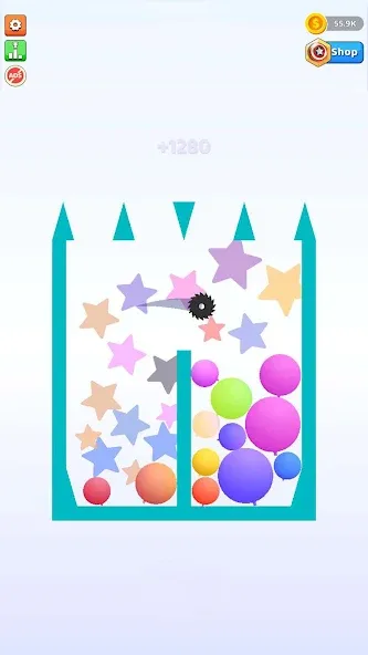 Bounce and pop - Puff Balloon  [МОД Бесконечные монеты] Screenshot 5