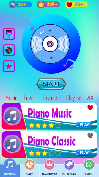 RaptorGamer Piano Tiles (РапторГеймер Пьяно Тайлс)  [МОД Unlimited Money] Screenshot 1