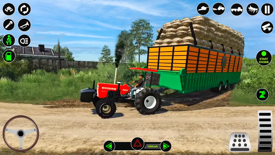 Farming Tractor Simulator Game  [МОД Menu] Screenshot 1