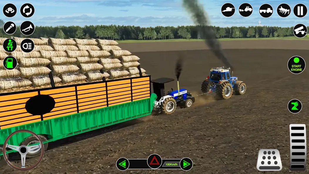 Farming Tractor Simulator Game  [МОД Menu] Screenshot 2